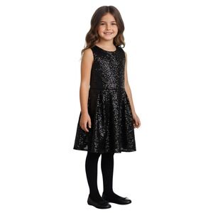 Gap Sparkly Black Sequin Girls Size 10 Sleeveless Special Occasion Dress